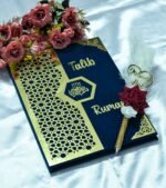 Star Design Nikah Nama Red &Navy Blue